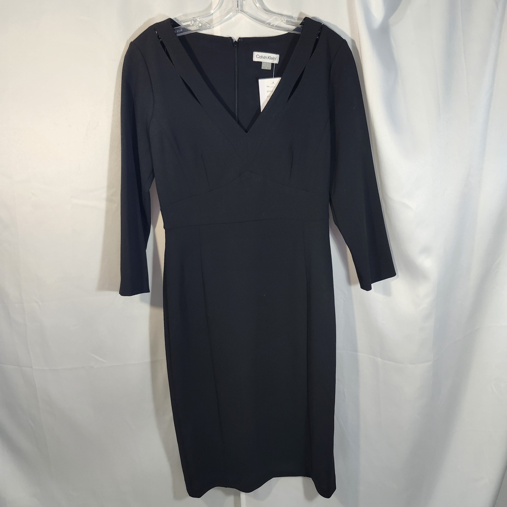 Calvin Klein Black Long Sleeve Dress - Picture 1 of 7